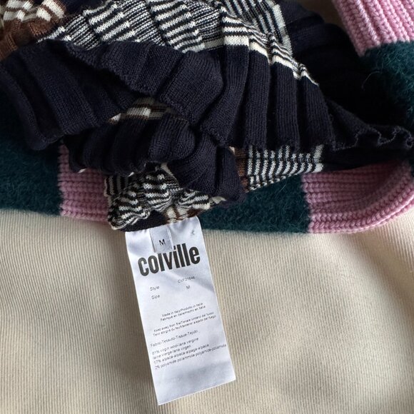 Colville Striped Turtleneck Sweater, Size Medium - Picture 8 of 12